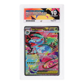 Pokemon - Mega Evolution - Mega Venusaur ex - 177/132 (ACE 10 Art Label Graded Slab) - JET Cards