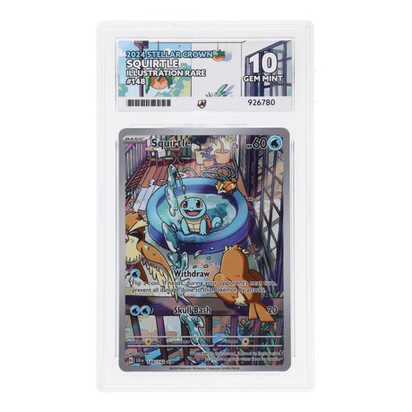 Pokemon - Scarlet & Violet - Stellar Crown - Squirtle - 148/142 (ACE 10 Art Label Graded Slab) - JET Cards