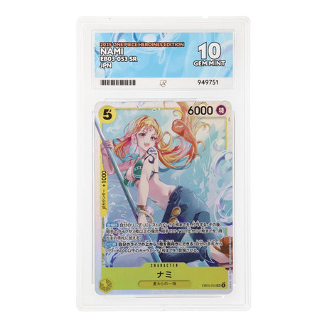 One Piece - Heroines Edition - Nami - EB03-053 (ACE 10 Art Label Graded Slab) - JET Cards