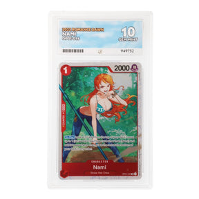 One Piece - Romance Dawn - Nami - OP01-016 (ACE 10 Art Label Graded Slab) - JET Cards