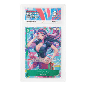 One Piece - Mini Tin Vol.2 - Nico Robin - P-111 (ACE 8 Art Label Graded Slab) - JET Cards