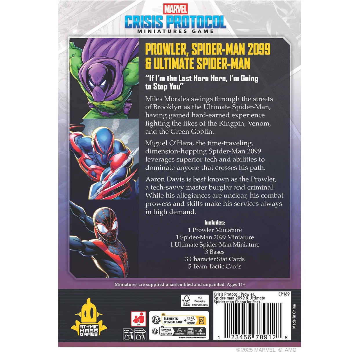 Marvel - Crisis Protocol - Prowler, Spider-Man 2099 & Ultimate Spider-Man