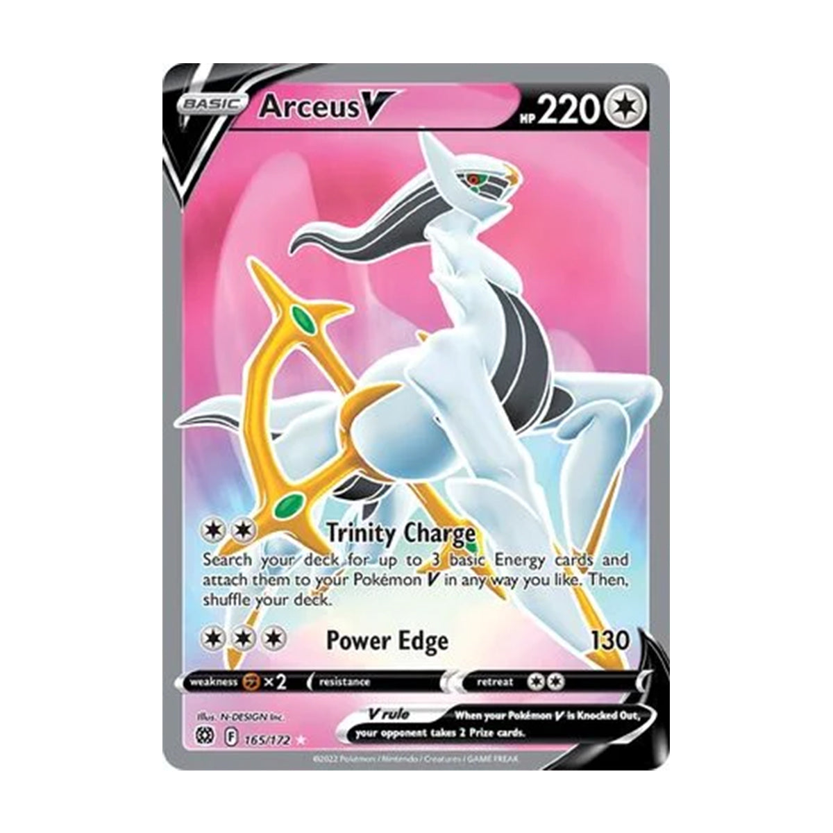 Arceus V 165/172 - Sword & Shield - Brilliant Stars - Ultra Rare