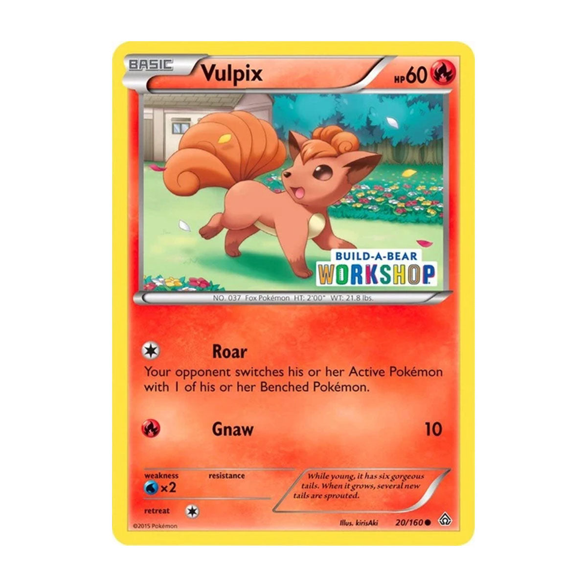 Vulpix 162/160 - XY - Primal Clash - Build-A-Bear Promo