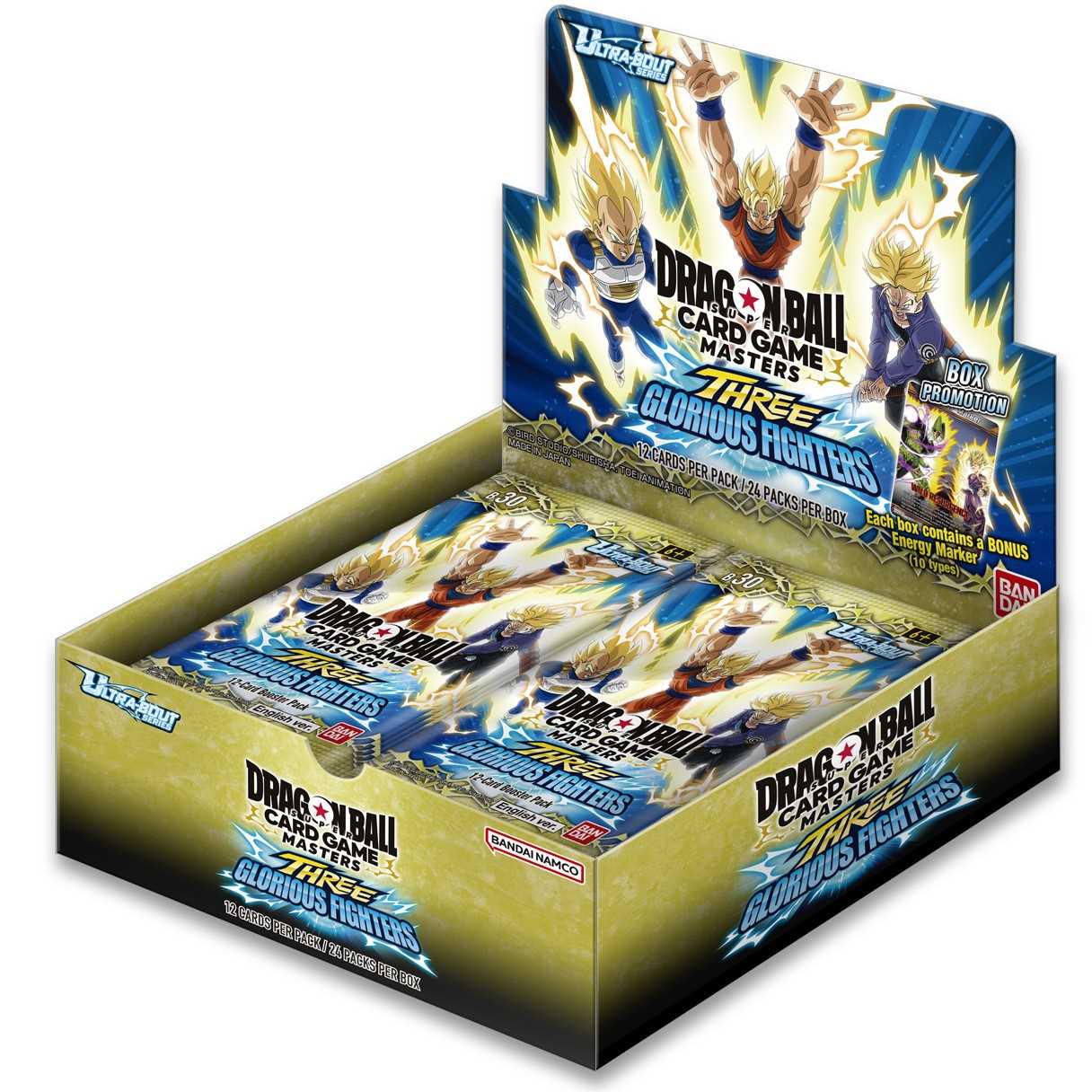 Dragon Ball Super Card Game - Ultra-Bout Series - B30 - Three Glorious Fighters - Booster Box (24 Packs) - JET Cards