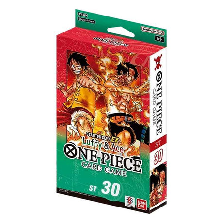 IN-STORE EXCLUSIVE - One Piece Card Game - Starter Deck - Red & Green- Luffy & Ace (ST-30) - JET Cards