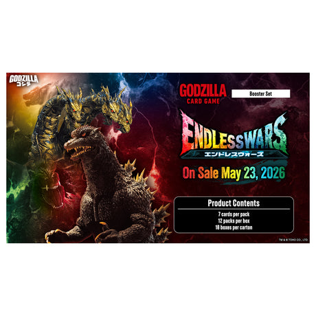 Godzilla Card Game - Set 4 - Endless Wars - Booster Box (12 Packs) - JET Cards