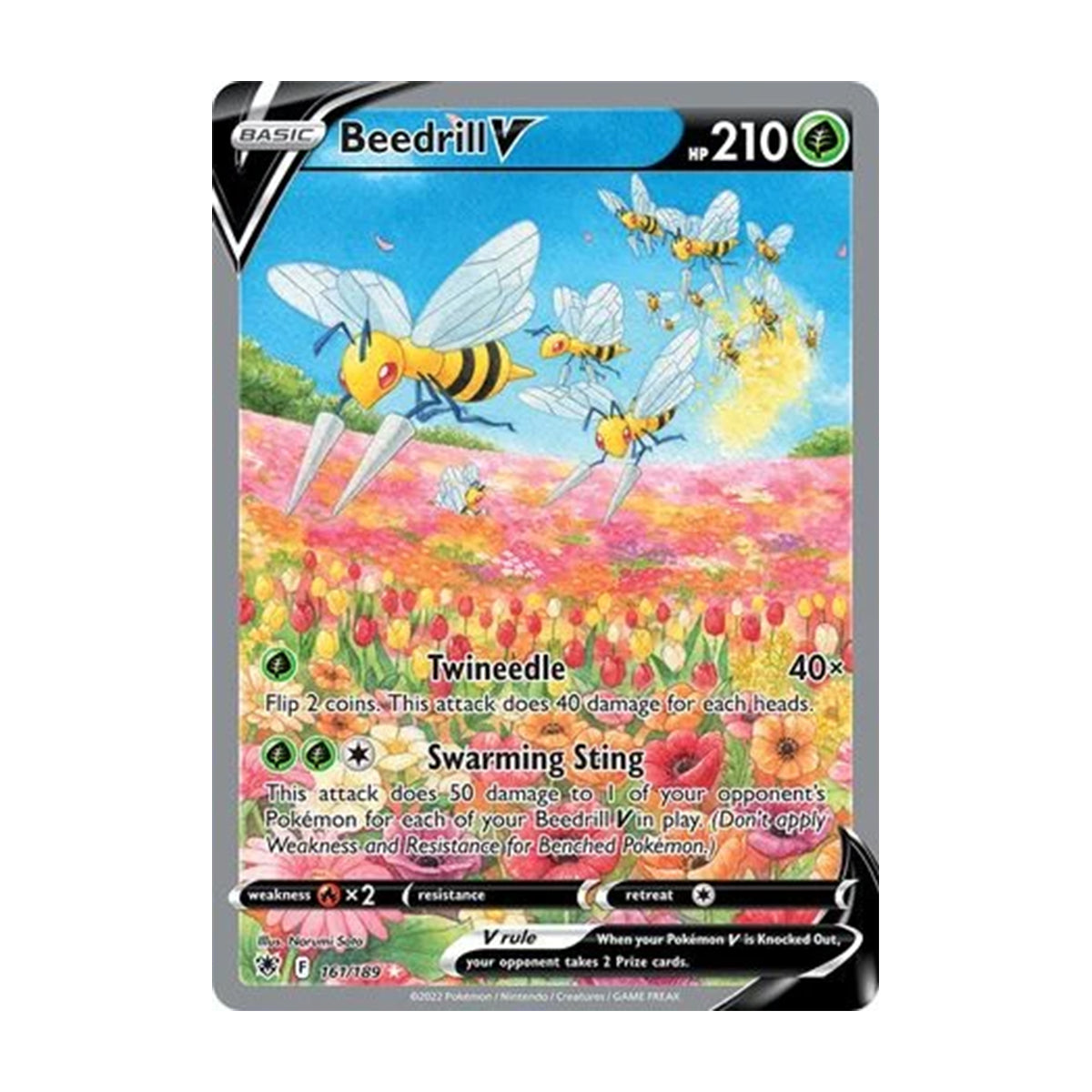 Beedrill V 161/189 - Sword & Shield - Astral Radiance - Ultra Rare