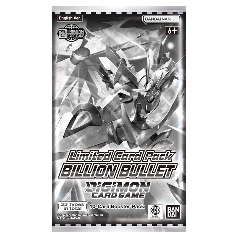 Digimon Card Game - LM06 - Limited Card Pack - Billion Bullet - Booster Box (6 Packs)