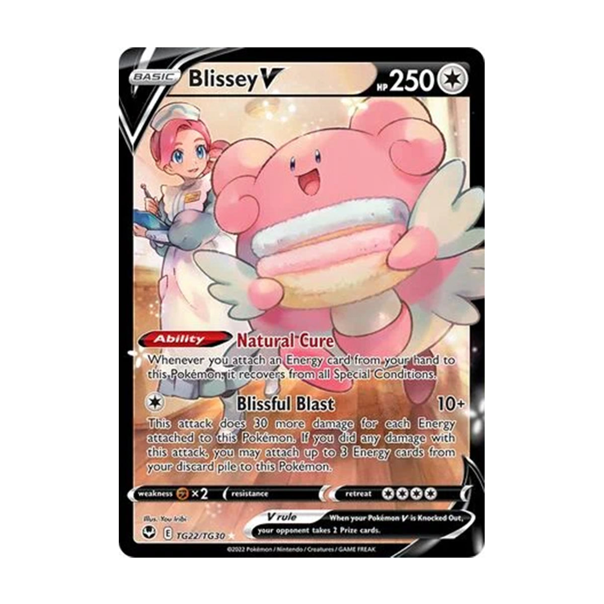 Blissey V TG22/TG30 - Sword & Shield - Silver Tempest - Holo Rare V