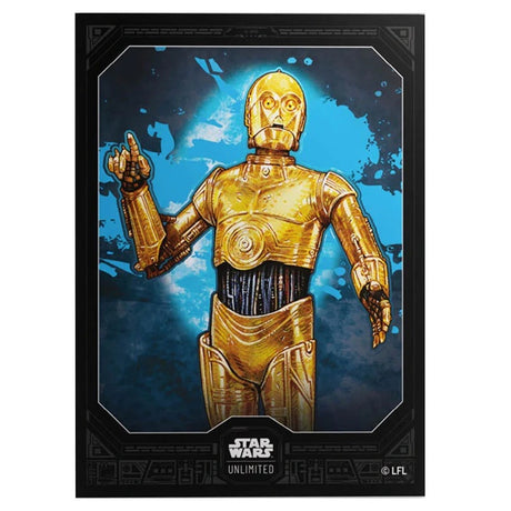 Gamegenic - Star Wars Unlimited - Premium Art Sleeves - C-3PO - JET Cards