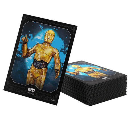 Gamegenic - Star Wars Unlimited - Premium Art Sleeves - C-3PO - JET Cards