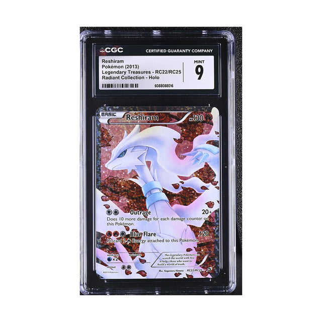 Pokemon - Black & White - Legendary Treasures  - Reshiram - RC22/RC25 (CGC 9 Graded Slab) - JET Cards