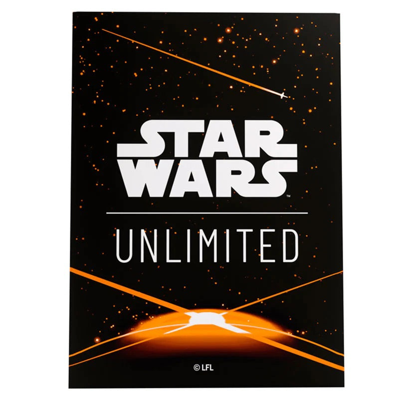 Gamegenic - Star Wars Unlimited - Art Sleeves - Card Back Orange (60 Sleeves)