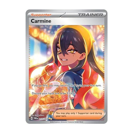Carmine 217/167 - Scarlet & Violet - Twilight Masquerade - Special Illustration Rare - JET Cards