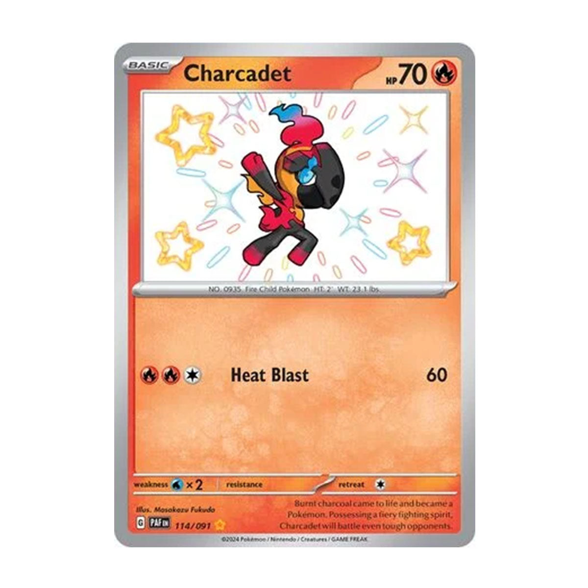 Charcadet 114/091 - Scarlet & Violet - Paldean Fates - Shiny Rare