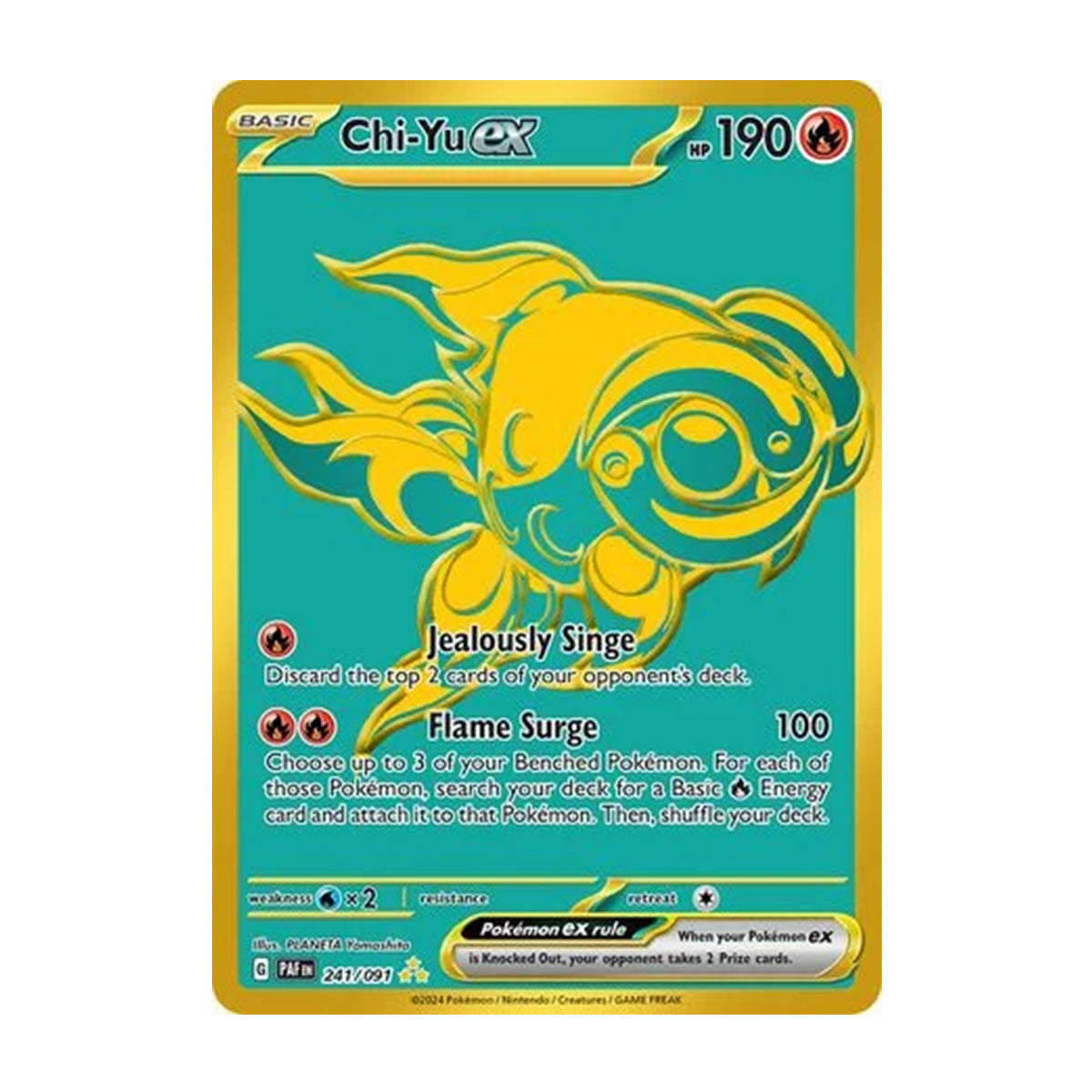 Chi-Yu EX 241/091 - Scarlet & Violet - Paldean Fates - Hyper Rare