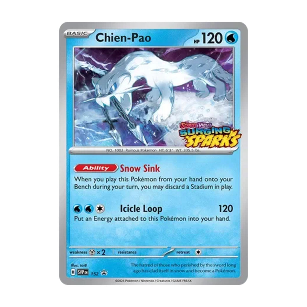 Chien-Pao SVP152 - Scarlet & Violet - Prerelease Promo