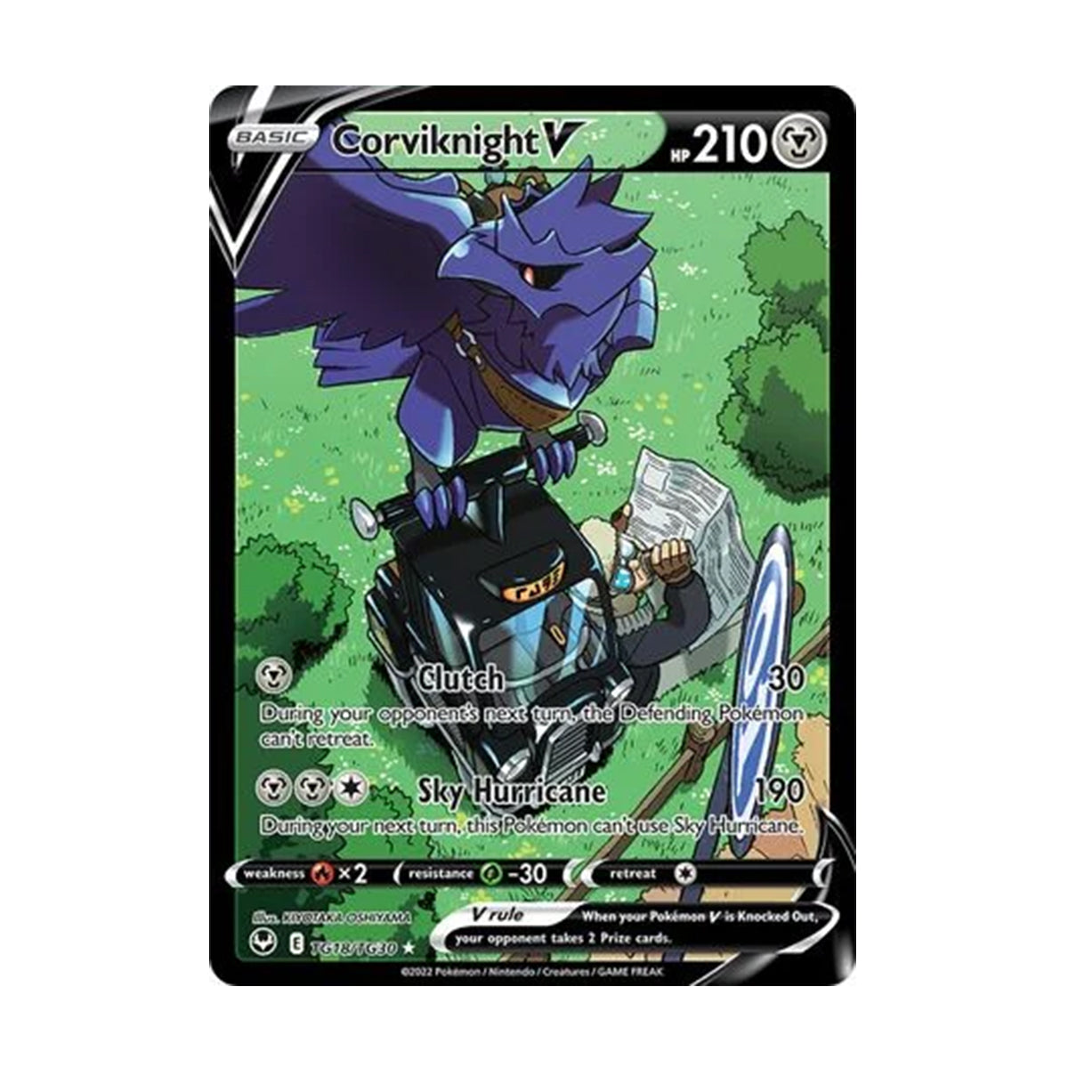Corviknight V TG18/TG30 - Sword & Shield - Silver Tempest - Holo Rare V