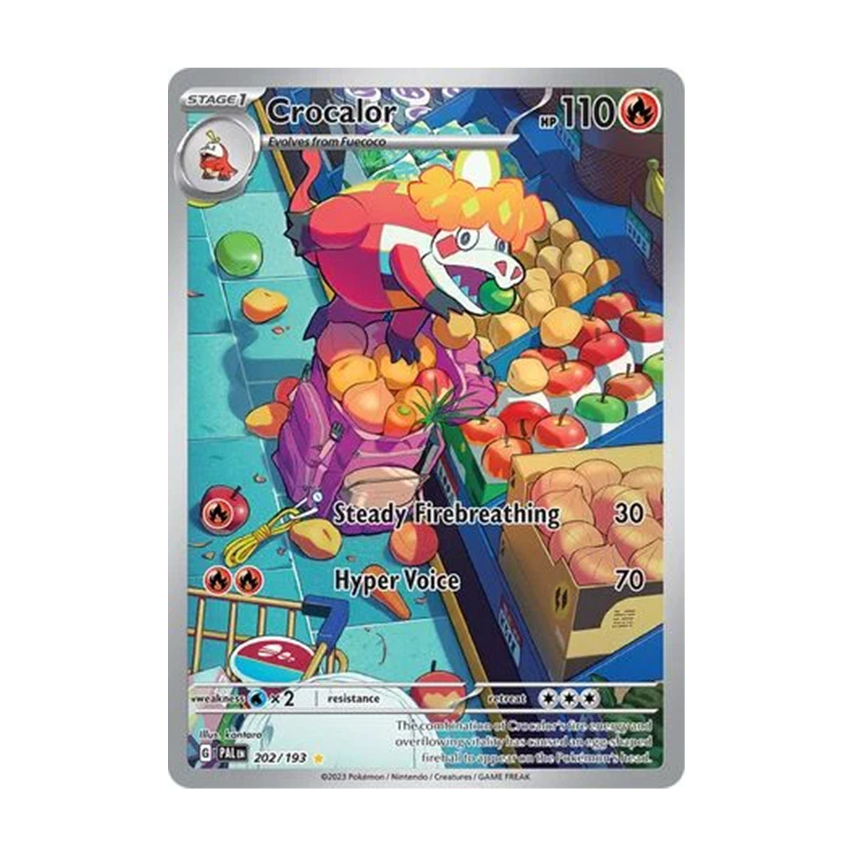 Crocalor 202/193 - Scarlet & Violet - Paldea Evolved - Illustration Rare