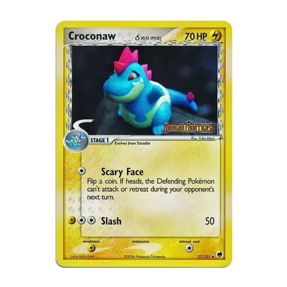 Croconaw 27/101 - EX - EX Dragon Frontiers - Stamped