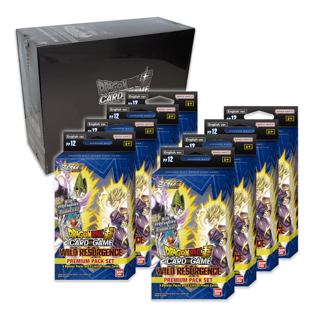 Dragon Ball Super Card Game - Zenkai Series - Wild Resurgence - Premium Pack (Display of 8)