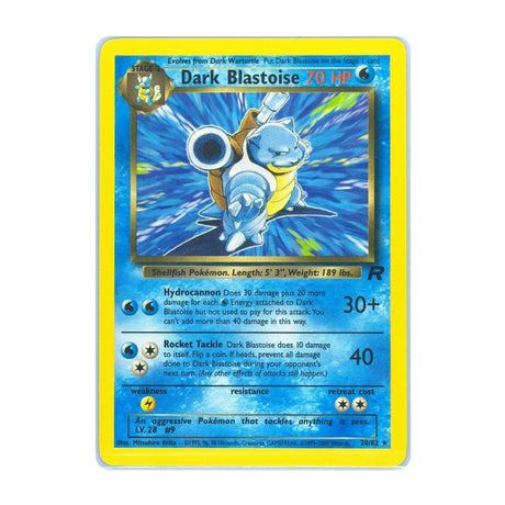 Dark Blastoise 20/82 - Base Set - Team Rocket - Rare - JET Cards