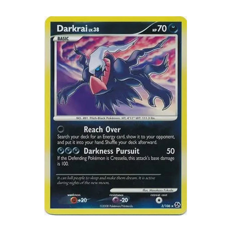 Darkrai Lv. 38 3/106 - Diamond & Pearl - Great Encounters - Rare Holo - JET Cards