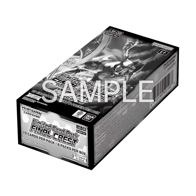 Digimon Card Game - LM08 - Limited Card Pack - Final Crest - Booster Box (6 Packs)