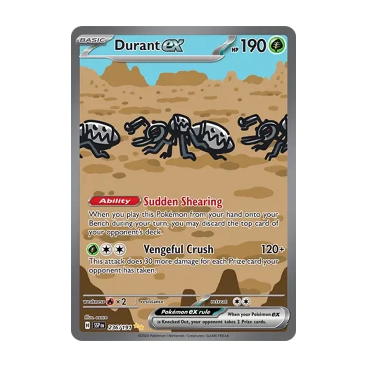 Durant EX 236/191 - Scarlet & Violet - Surging Sparks - Illustration Rare