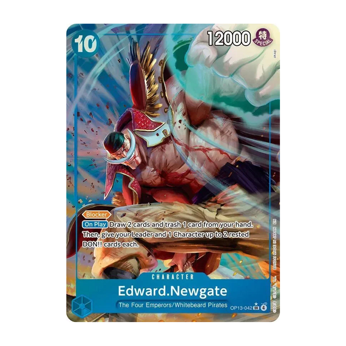 Edward Newgate OP13-042 - OP13 Carrying on His Will - Super Rare - Alternate Art