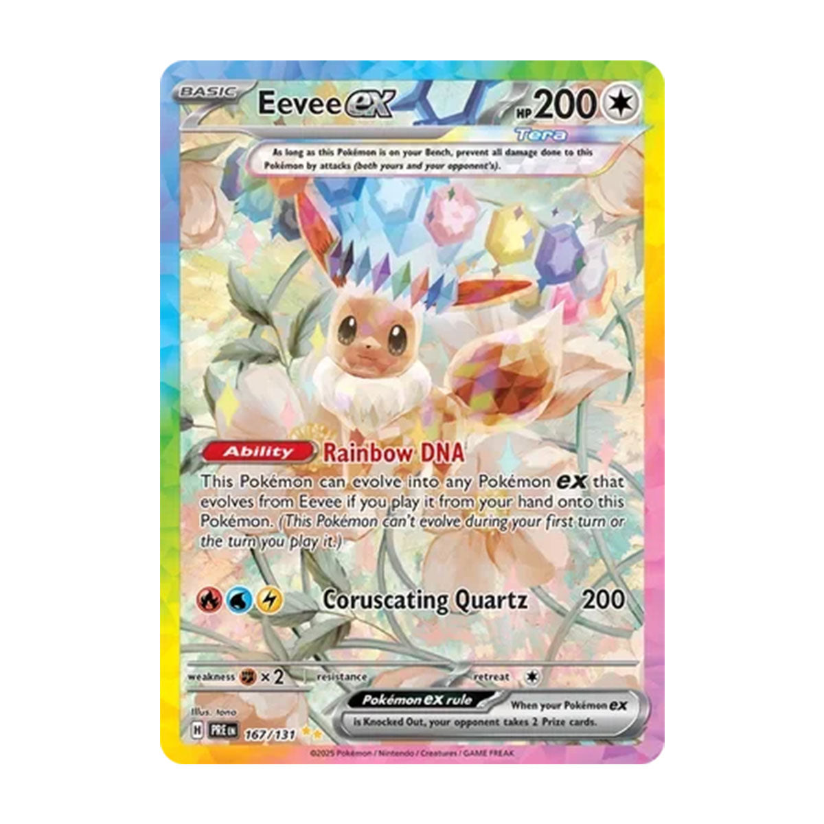 Eevee EX 167/131 - Scarlet & Violet - Prismatic Evolutions - Special Illustration Rare