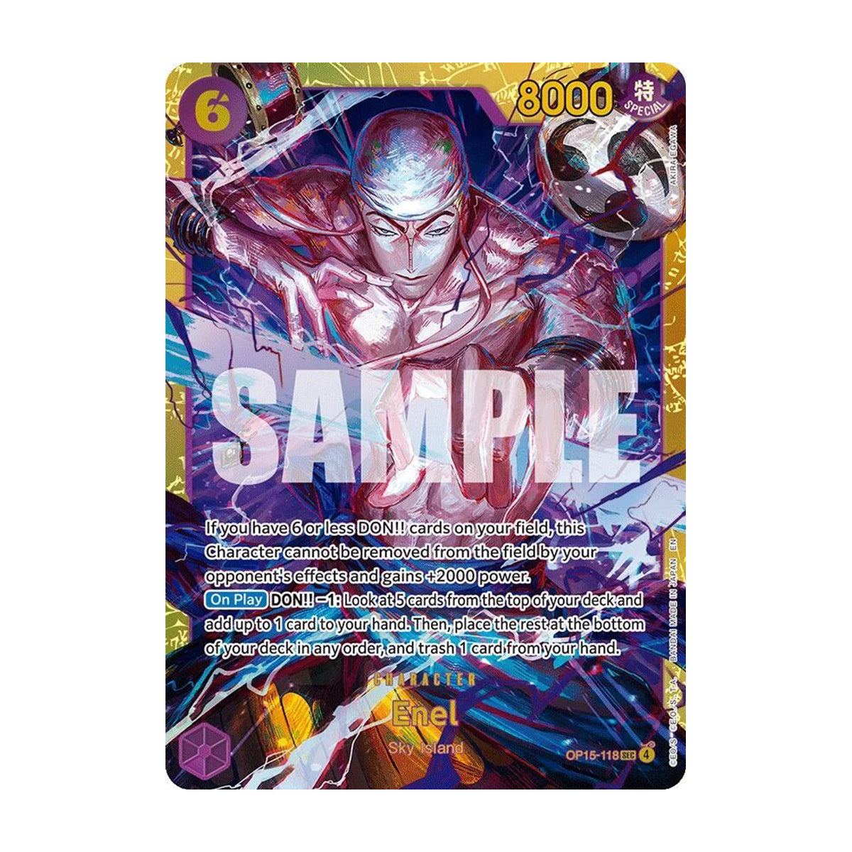 Enel OP15-118 - OP15 Adventure on Kami's Island - Secret Rare