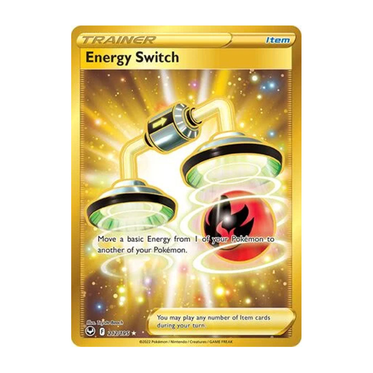 Energy Switch 212/195 - Sword & Shield - Silver Tempest - Rare Secret