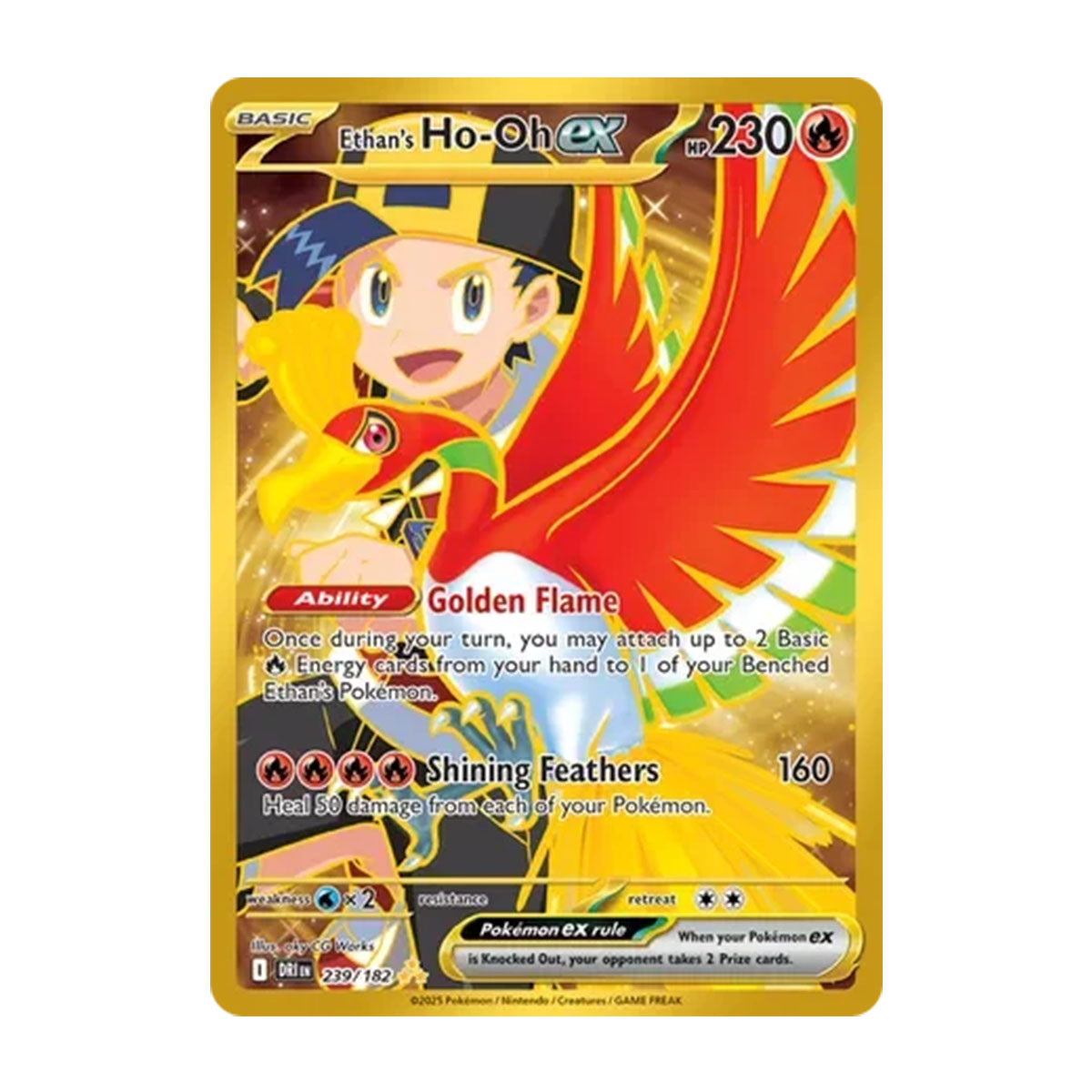 Ethan's Ho-Oh EX 239/182 - Scarlet & Violet - Destined Rivals - Hyper Rare