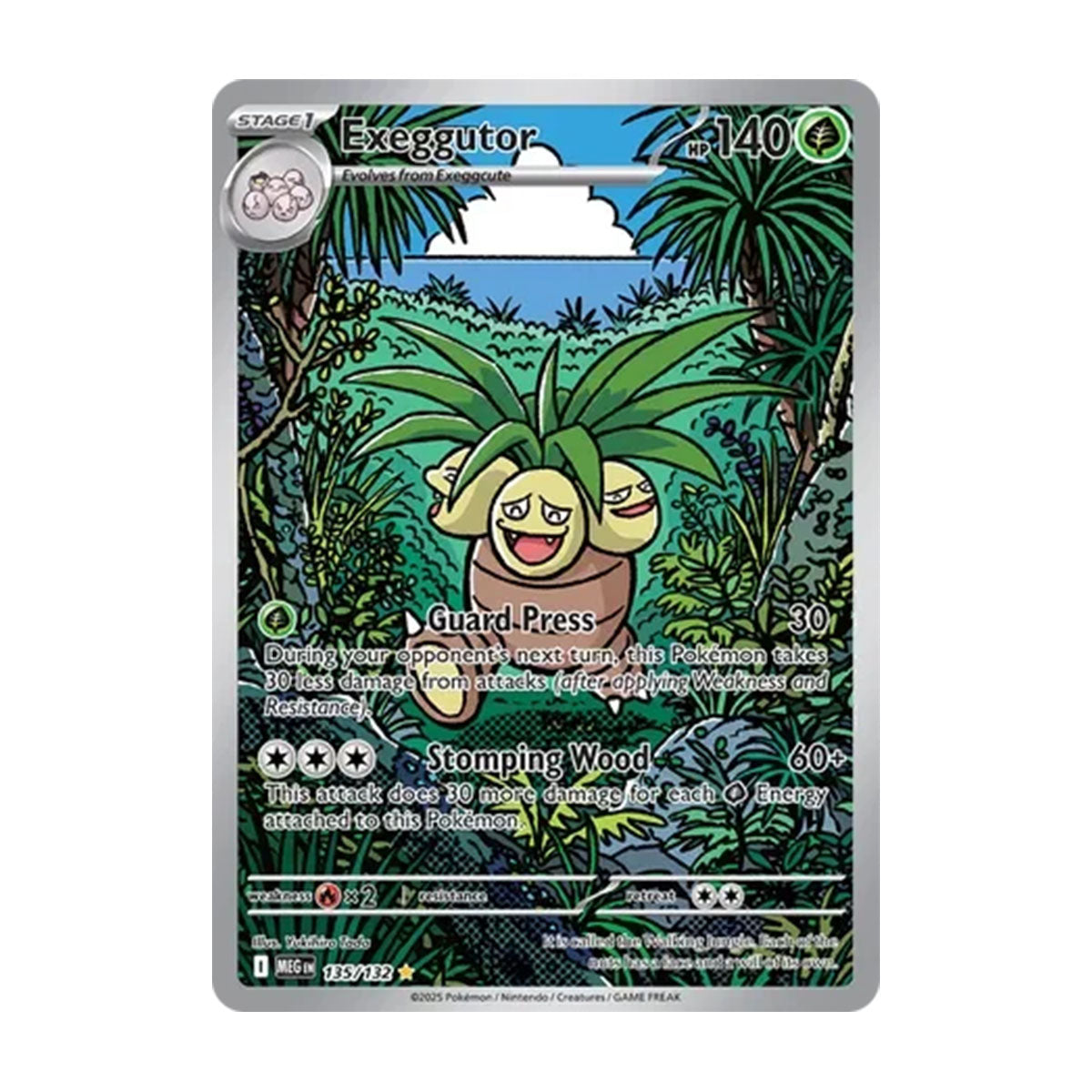Exeggutor 135/132 - Mega Evolution - Base Set - Illustration Rare
