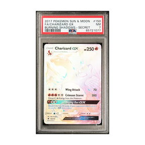 Pokemon - Sun & Moon - Burning Shadows - Charizard GX - 150/147 (PSA 7 Graded Slab) - JET Cards