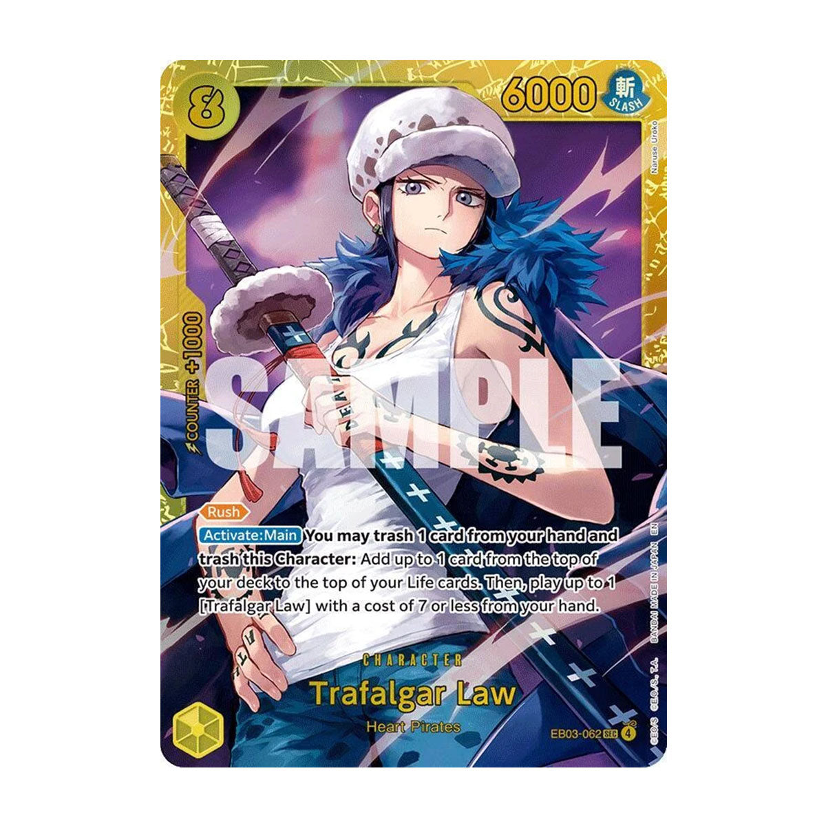 Trafalgar Law EB03-062 - EB03 - Heroines Edition - Secret Rare