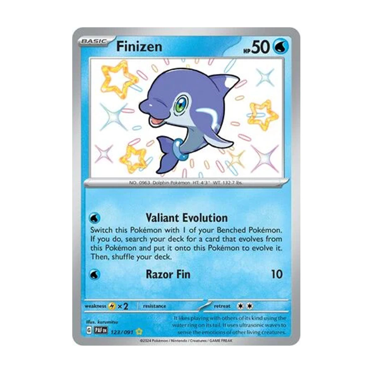 Finizen 123/091 - Scarlet & Violet - Paldean Fates - Shiny Rare