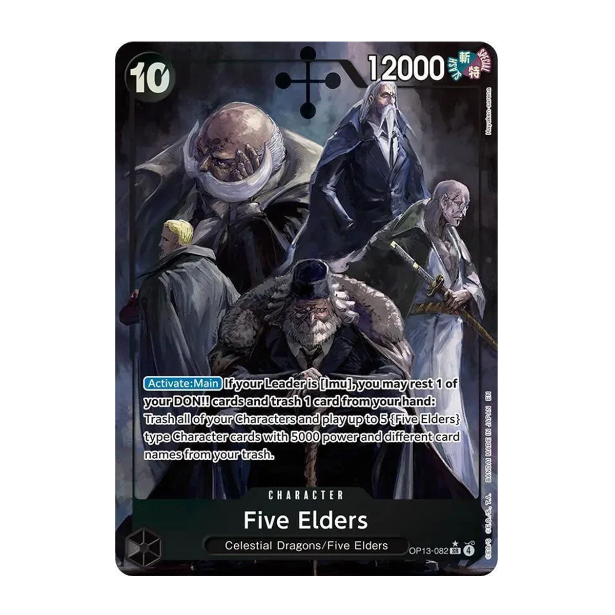 Five Elders OP13-082 - OP13 Carrying on His Will - Super Rare - Alternate Art