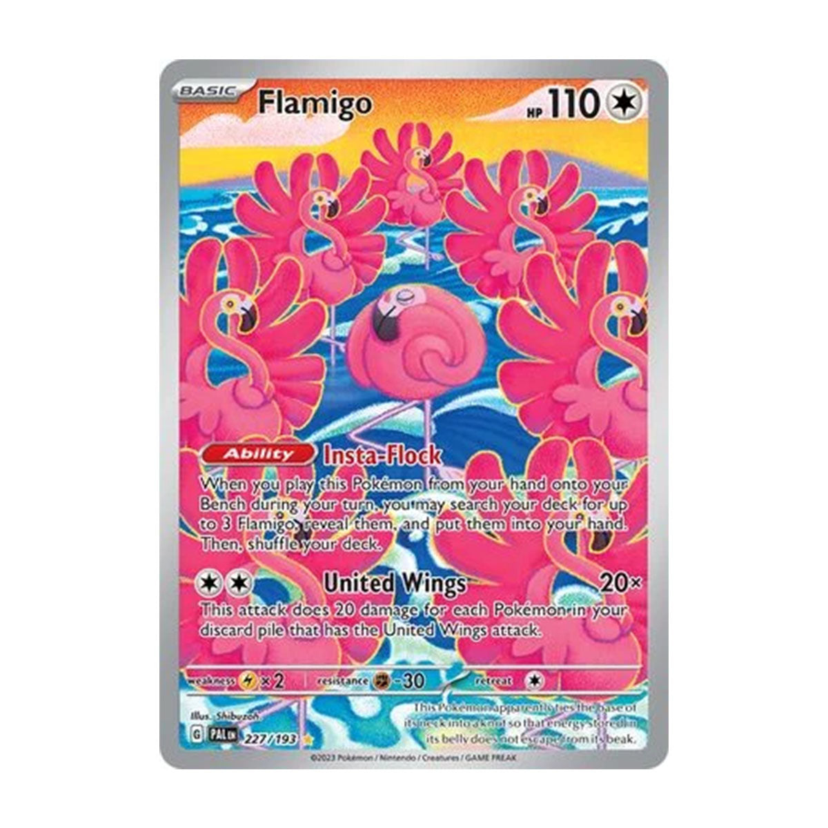 Flamigo 227/193 - Scarlet & Violet - Paldea Evolved - Illustration Rare