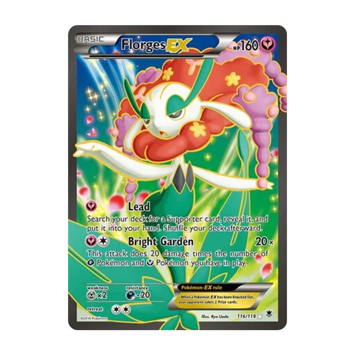 Florges EX 116/119 - XY - Phantom Forces - Rare Ultra
