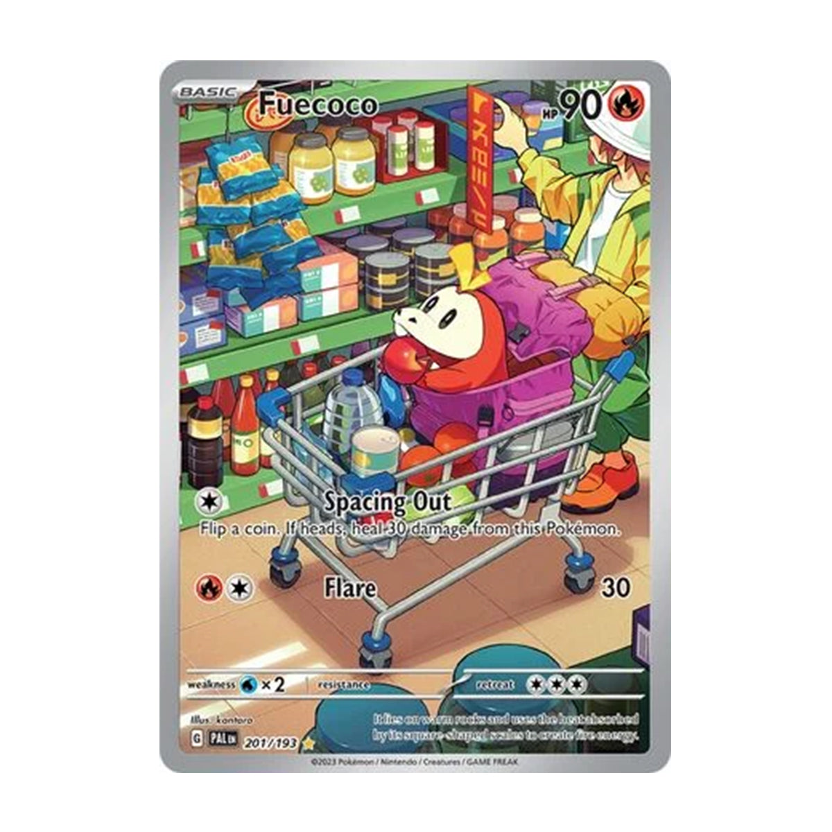 Fuecoco 201/193 - Scarlet & Violet - Paldea Evolved - Illustration Rare