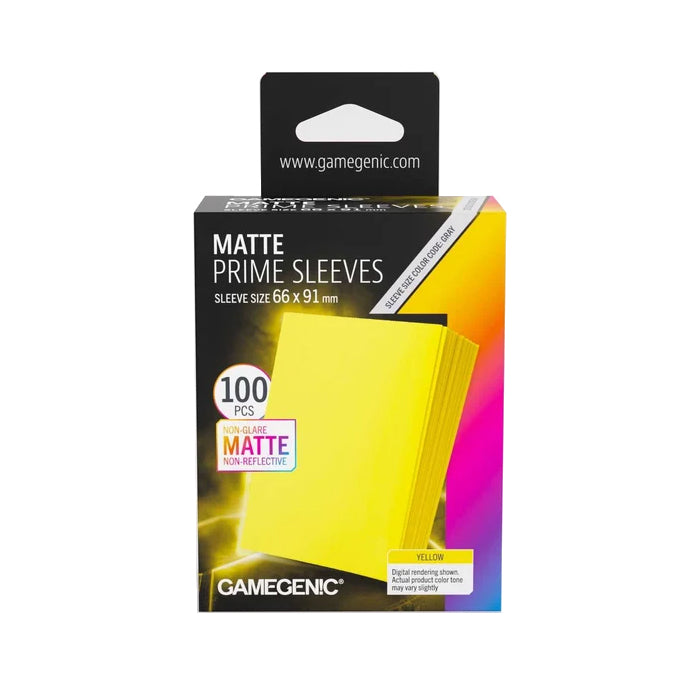 Gamegenic - Matte Prime Sleeves 100 Yellow - V2