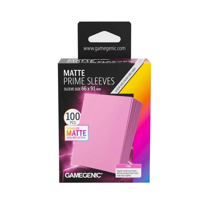 Gamegenic - Matte Prime Sleeves 100 Pink - V2