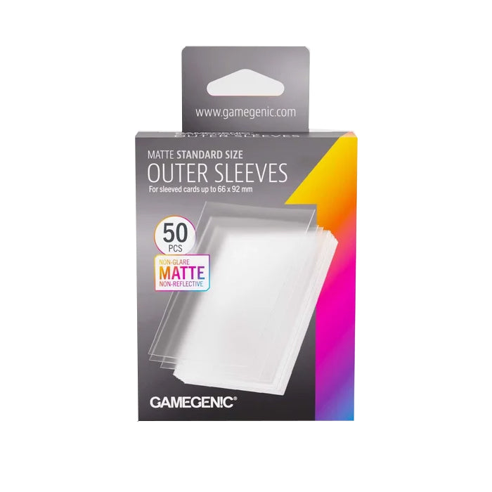Gamegenic - Matte Outer Sleeves 100 Clear - Standard Size