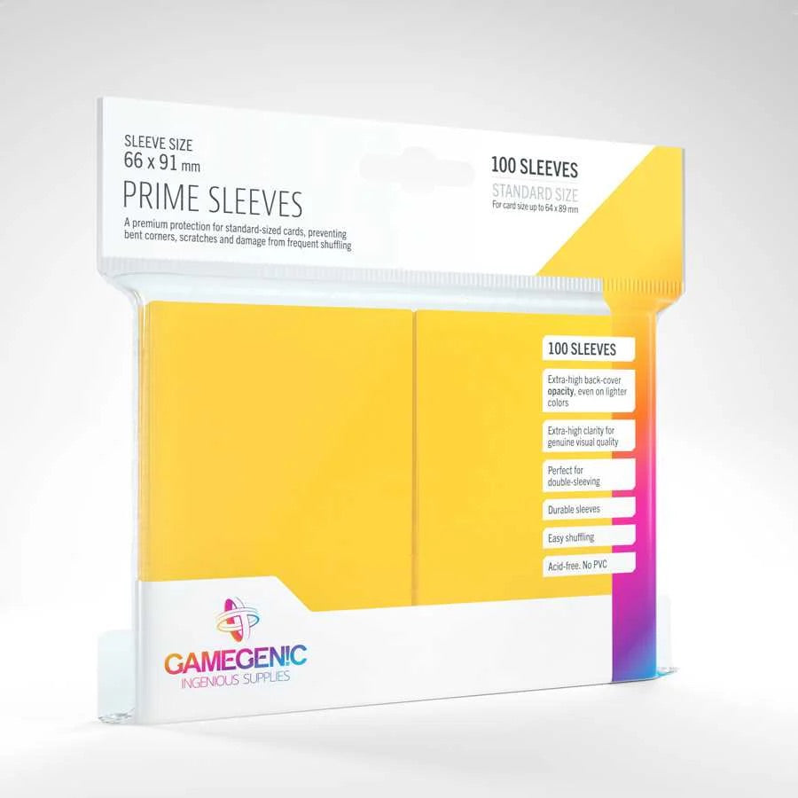 Gamegenic - Prime Sleeves 100 Yellow - JET Cards