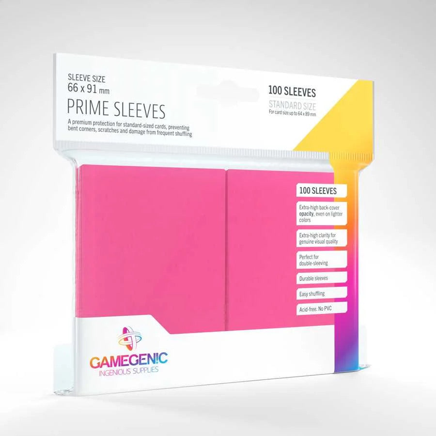 Gamegenic - Prime Sleeves 100 Pink - JET Cards
