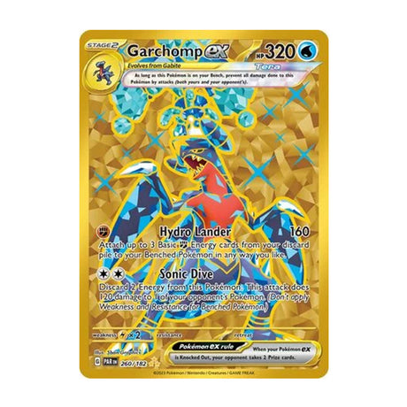 Garchomp EX 260/182 - Scarlet & Violet - Paradox Rift - Hyper Rare - JET Cards