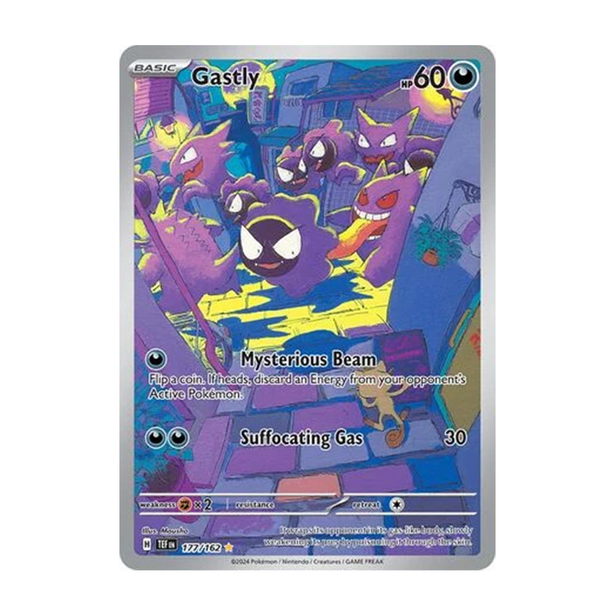 Gastly 177/162 - Scarlet & Violet - Temporal Forces - Illustration Rare